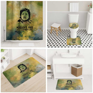 Fannie Lou Hamer Bathroom Set Unbossable Quote Design Protest Silhouettes and Voting Rights Tribute - African Pride