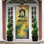 Fannie Lou Hamer Door Cover Unbossable Quote Design Protest Silhouettes and Voting Rights Tribute - African Pride
