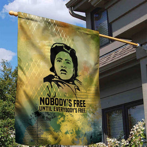 Fannie Lou Hamer Garden Flag Unbossable Quote Design Protest Silhouettes and Voting Rights Tribute - African Pride