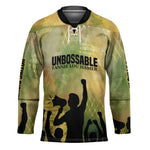 Fannie Lou Hamer Hockey Jersey Unbossable Quote Design Protest Silhouettes and Voting Rights Tribute - African Pride