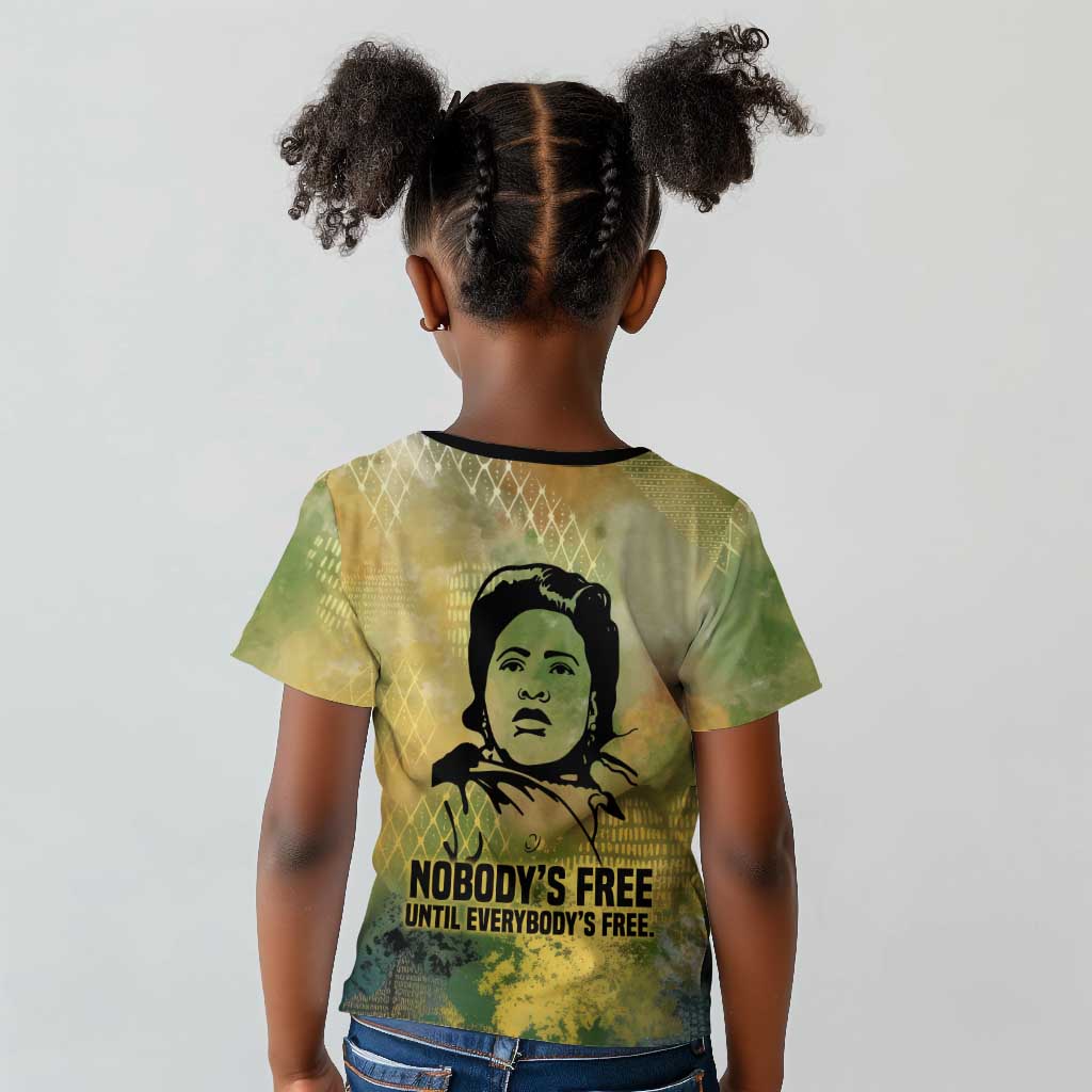 Fannie Lou Hamer Kid T shirt Unbossable Quote Design Protest Silhouettes and Voting Rights Tribute - African Pride