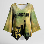 Fannie Lou Hamer Kimono Sleeve Blouse Unbossable Quote Design Protest Silhouettes and Voting Rights Tribute - African Pride