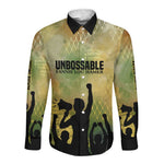 Fannie Lou Hamer Long Sleeve Button Shirt Unbossable Quote Design Protest Silhouettes and Voting Rights Tribute - African Pride
