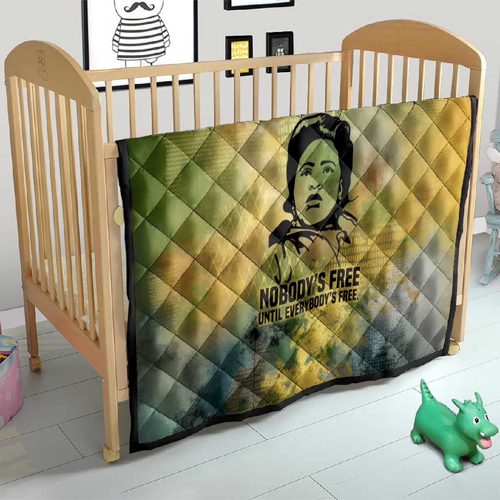 Fannie Lou Hamer Quilt Unbossable Quote Design Protest Silhouettes and Voting Rights Tribute - African Pride
