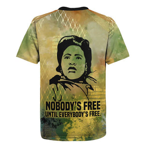 Fannie Lou Hamer Rugby Jersey Unbossable Quote Design Protest Silhouettes and Voting Rights Tribute - African Pride