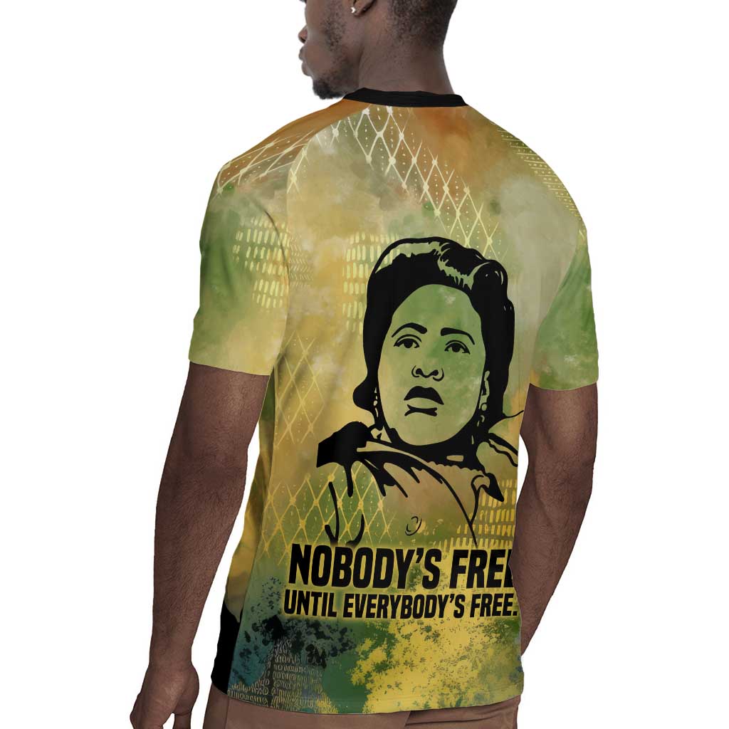 Fannie Lou Hamer Rugby Jersey Unbossable Quote Design Protest Silhouettes and Voting Rights Tribute - African Pride