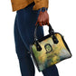 Fannie Lou Hamer Shoulder Handbag Unbossable Quote Design Protest Silhouettes and Voting Rights Tribute - African Pride