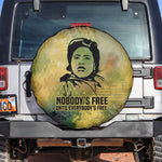 Fannie Lou Hamer Spare Tire Cover Unbossable Quote Design Protest Silhouettes and Voting Rights Tribute - African Pride