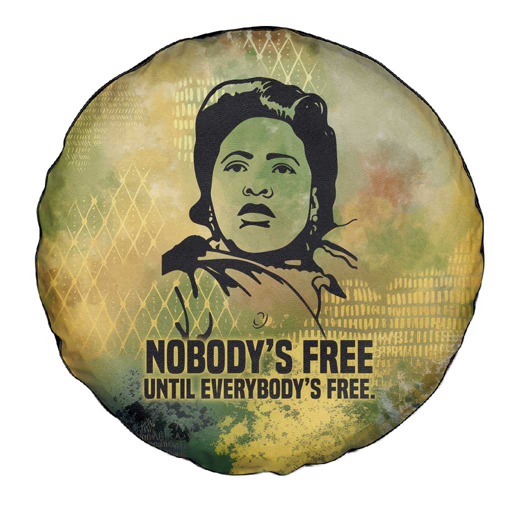 Fannie Lou Hamer Spare Tire Cover Unbossable Quote Design Protest Silhouettes and Voting Rights Tribute - African Pride