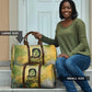 Fannie Lou Hamer Travel Bag Unbossable Quote Design Protest Silhouettes and Voting Rights Tribute - African Pride