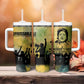 Fannie Lou Hamer Tumbler With Handle Unbossable Quote Design Protest Silhouettes and Voting Rights Tribute - African Pride