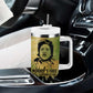 Fannie Lou Hamer Tumbler With Handle Unbossable Quote Design Protest Silhouettes and Voting Rights Tribute - African Pride