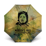 Fannie Lou Hamer Umbrella Unbossable Quote Design Protest Silhouettes and Voting Rights Tribute - African Pride