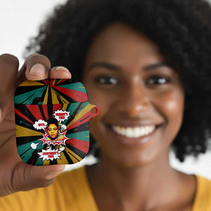 Fannie Lou Hamer AirPods Case with Pop Art Comic Style Design Bold Quote and Civil Rights Tribute - African Pride