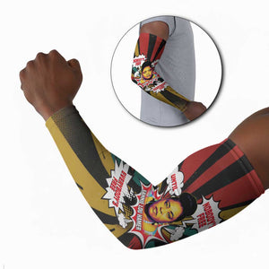Fannie Lou Hamer Arm Sleeves with Pop Art Comic Style Design Bold Quote and Civil Rights Tribute - African Pride