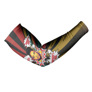 Fannie Lou Hamer Arm Sleeves with Pop Art Comic Style Design Bold Quote and Civil Rights Tribute - African Pride