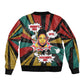 Fannie Lou Hamer Bomber Jacket with Pop Art Comic Style Design Bold Quote and Civil Rights Tribute - African Pride