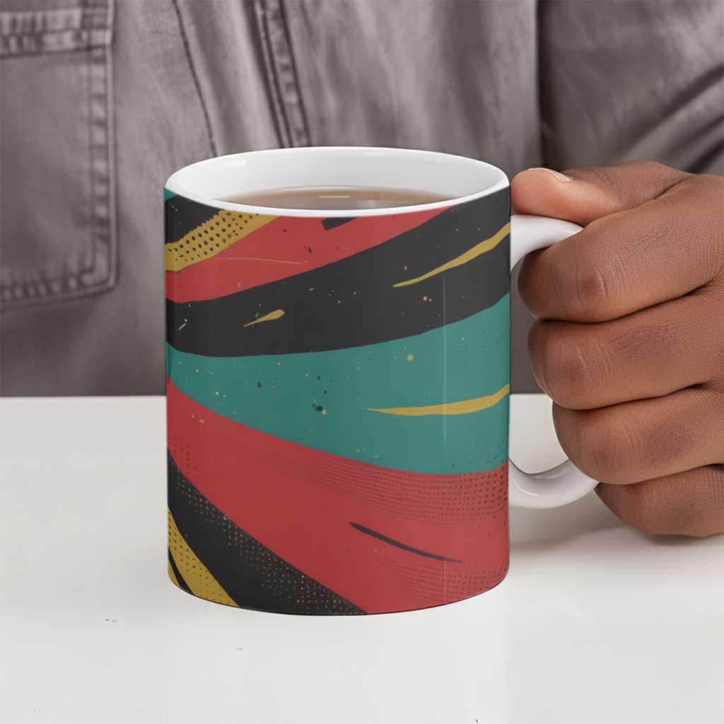 Fannie Lou Hamer Ceramic Mug with Pop Art Comic Style Design Bold Quote and Civil Rights Tribute - African Pride