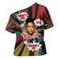 Fannie Lou Hamer Cross Shoulder Shirt with Pop Art Comic Style Design Bold Quote and Civil Rights Tribute - African Pride