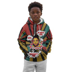 Fannie Lou Hamer Kid Hoodie with Pop Art Comic Style Design Bold Quote and Civil Rights Tribute - African Pride