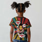 Fannie Lou Hamer Kid T shirt with Pop Art Comic Style Design Bold Quote and Civil Rights Tribute - African Pride