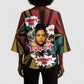 Fannie Lou Hamer Kimono Sleeve Blouse with Pop Art Comic Style Design Bold Quote and Civil Rights Tribute - African Pride