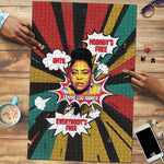 Fannie Lou Hamer Puzzle with Pop Art Comic Style Design Bold Quote and Civil Rights Tribute - African Pride