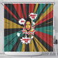 Fannie Lou Hamer Shower Curtain with Pop Art Comic Style Design Bold Quote and Civil Rights Tribute - African Pride