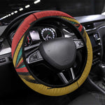 Fannie Lou Hamer Steering Wheel Cover with Pop Art Comic Style Design Bold Quote and Civil Rights Tribute - African Pride