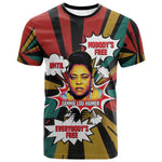 Fannie Lou Hamer T shirt with Pop Art Comic Style Design Bold Quote and Civil Rights Tribute - African Pride