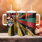 Fannie Lou Hamer Tumbler With Handle with Pop Art Comic Style Design Bold Quote and Civil Rights Tribute - African Pride