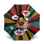 Fannie Lou Hamer Umbrella with Pop Art Comic Style Design Bold Quote and Civil Rights Tribute - African Pride