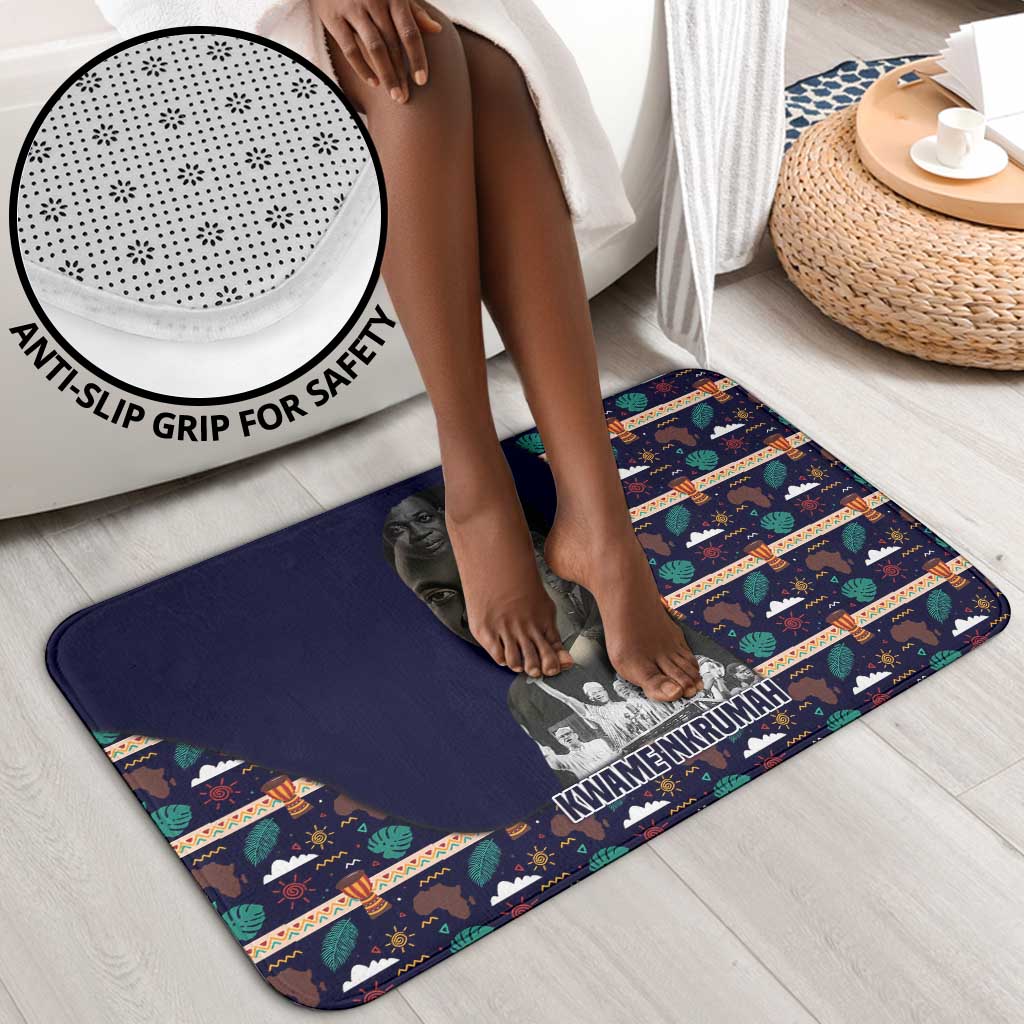 Kwame Nkrumah Bathroom Set Ghana Pan-African Print Design Portrait and Anti-Colonial Legacy Tribute - African Pride