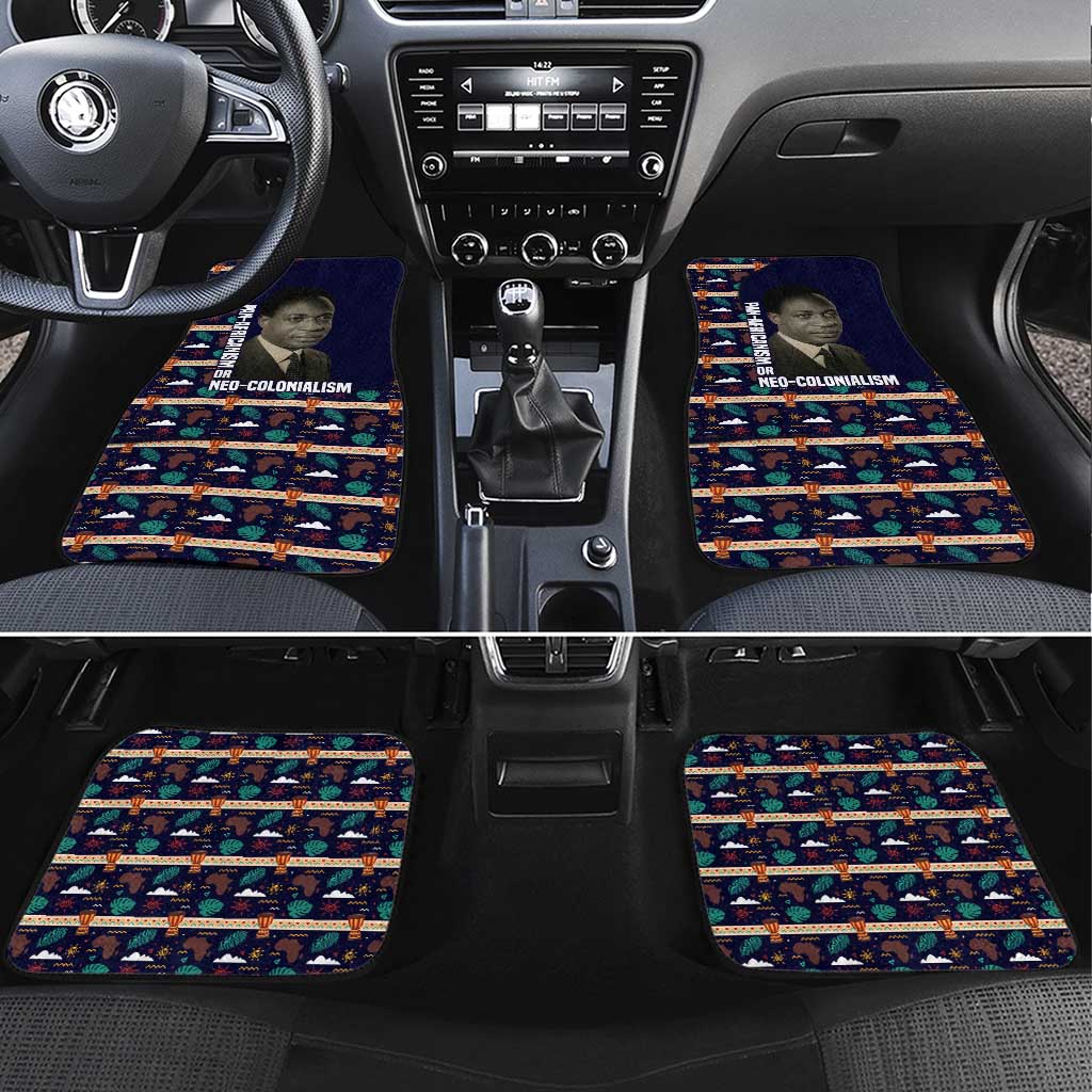 Kwame Nkrumah Car Mats Ghana Pan-African Print Design Portrait and Anti-Colonial Legacy Tribute - African Pride