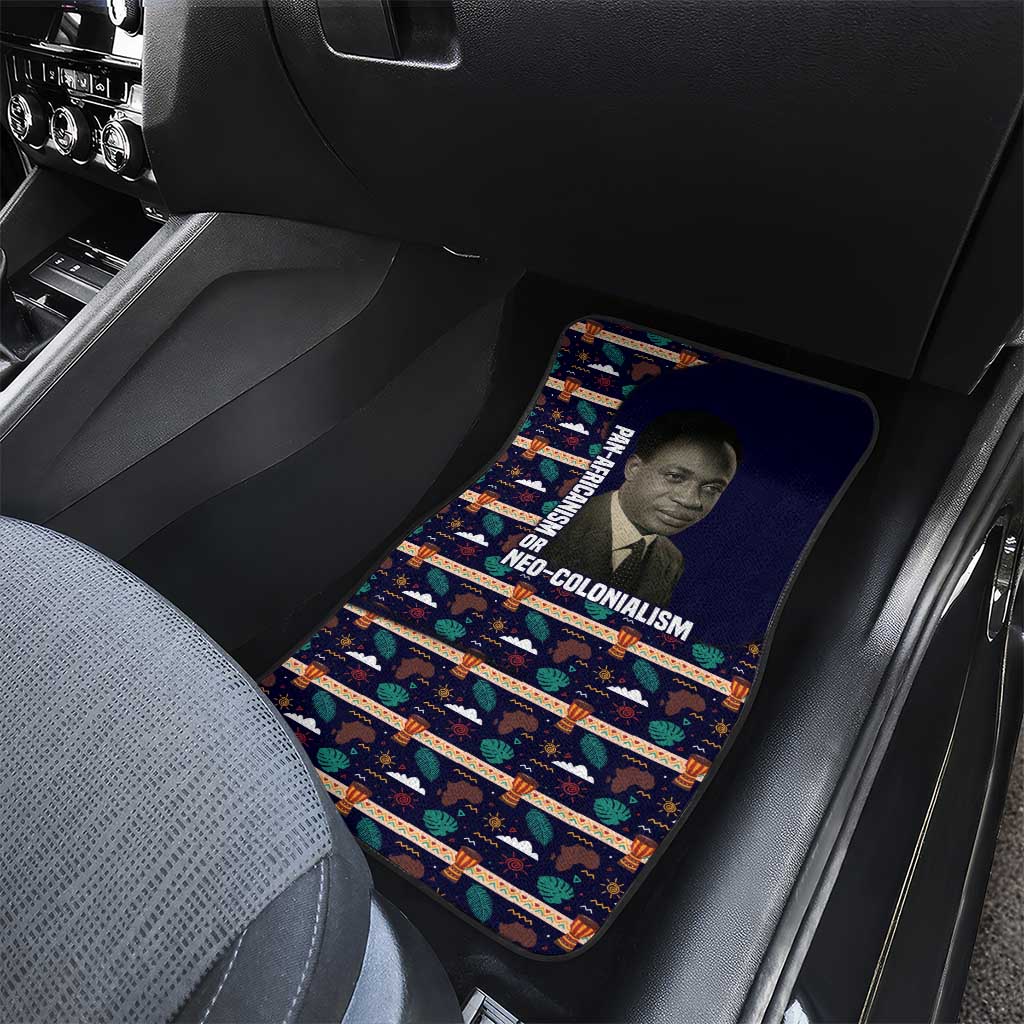 Kwame Nkrumah Car Mats Ghana Pan-African Print Design Portrait and Anti-Colonial Legacy Tribute - African Pride