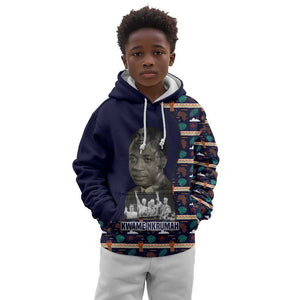Kwame Nkrumah Kid Hoodie Ghana Pan-African Print Design Portrait and Anti-Colonial Legacy Tribute - African Pride