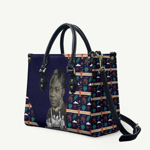 Kwame Nkrumah Leather Bag Ghana Pan-African Print Design Portrait and Anti-Colonial Legacy Tribute - African Pride