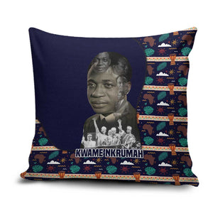 Kwame Nkrumah Pillow Cover Ghana Pan-African Print Design Portrait and Anti-Colonial Legacy Tribute - African Pride