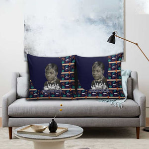 Kwame Nkrumah Pillow Cover Ghana Pan-African Print Design Portrait and Anti-Colonial Legacy Tribute - African Pride