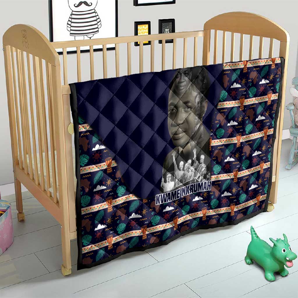Kwame Nkrumah Quilt Ghana Pan-African Print Design Portrait and Anti-Colonial Legacy Tribute - African Pride