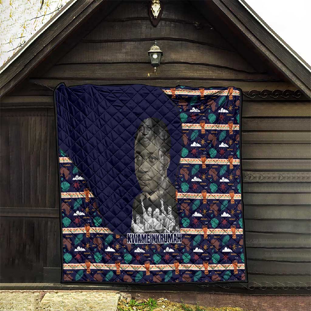 Kwame Nkrumah Quilt Ghana Pan-African Print Design Portrait and Anti-Colonial Legacy Tribute - African Pride