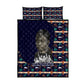 Kwame Nkrumah Quilt Bed Set Ghana Pan-African Print Design Portrait and Anti-Colonial Legacy Tribute - African Pride