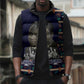 Kwame Nkrumah Sleeveless Puffer Jacket Ghana Pan-African Print Design Portrait and Anti-Colonial Legacy Tribute - African Pride