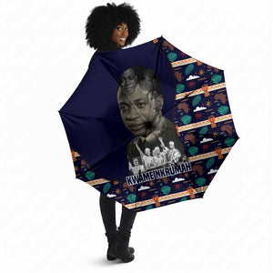 Kwame Nkrumah Umbrella Ghana Pan-African Print Design Portrait and Anti-Colonial Legacy Tribute - African Pride