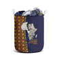 Kwame Nkrumah Ghana Laundry Basket African Map Pattern Design and Economic Freedom Quote Tribute - African Pride