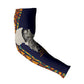 Kwame Nkrumah Ghana Arm Sleeves African Map Pattern Design and Economic Freedom Quote Tribute - African Pride