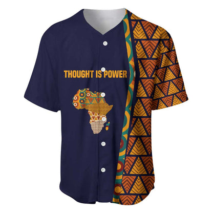 Kwame Nkrumah Ghana Baseball Jersey African Map Pattern Design and Economic Freedom Quote Tribute - African Pride