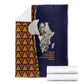 Kwame Nkrumah Ghana Blanket African Map Pattern Design and Economic Freedom Quote Tribute - African Pride