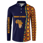 Kwame Nkrumah Ghana Button Sweatshirt African Map Pattern Design and Economic Freedom Quote Tribute