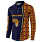 Kwame Nkrumah Ghana Button Sweatshirt African Map Pattern Design and Economic Freedom Quote Tribute